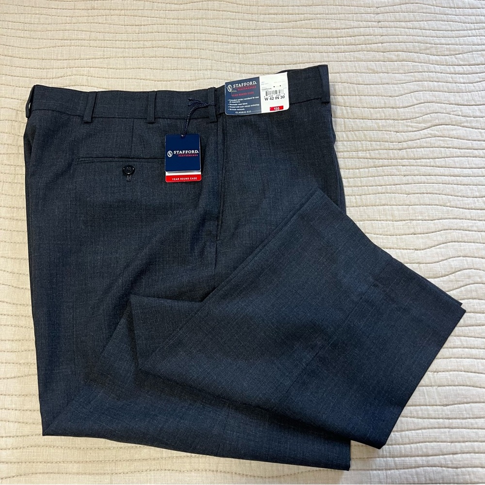 Stafford Performance Washable Wool Blend Pants